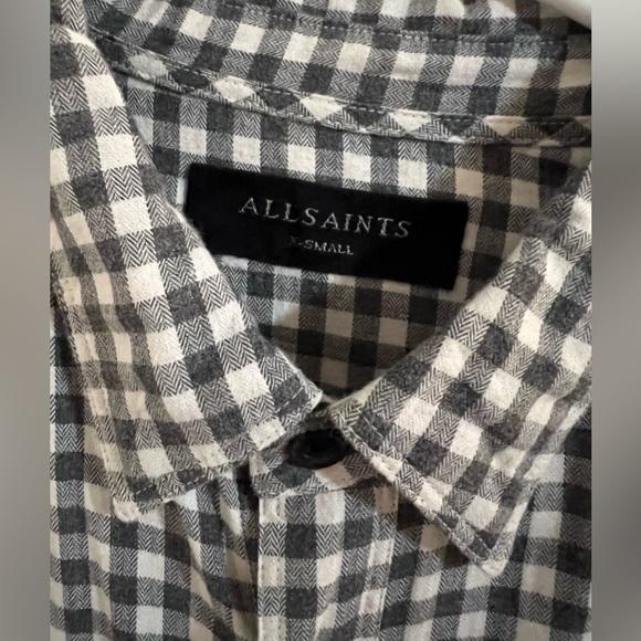 AllSaints Mens Long Sleeve Soft Knit Shirt - Picture 2 of 2